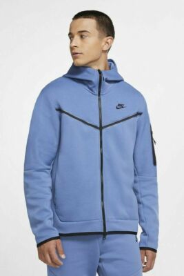 nike tech fleece sweatshirt blue