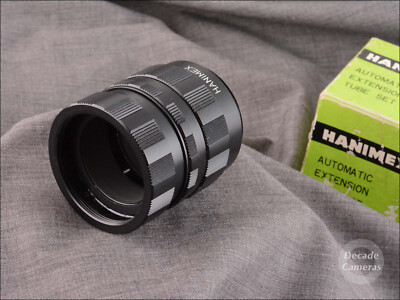 M42 Mount Hanimex Aluminium 3 Stufen Verlängerungsrohre verpackt - TOP - 3717