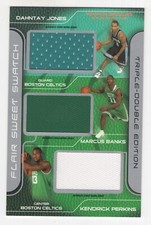 2003-04 FLEER FLAIR SWEET SWATCH BOX TOPPER JONES, BANKS, PERKINS JERSEY 27/32