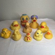 VTG Rubber Duck Lot 10 Nickerbocker FP Hasbro Munchkin Hot Knobler First Years