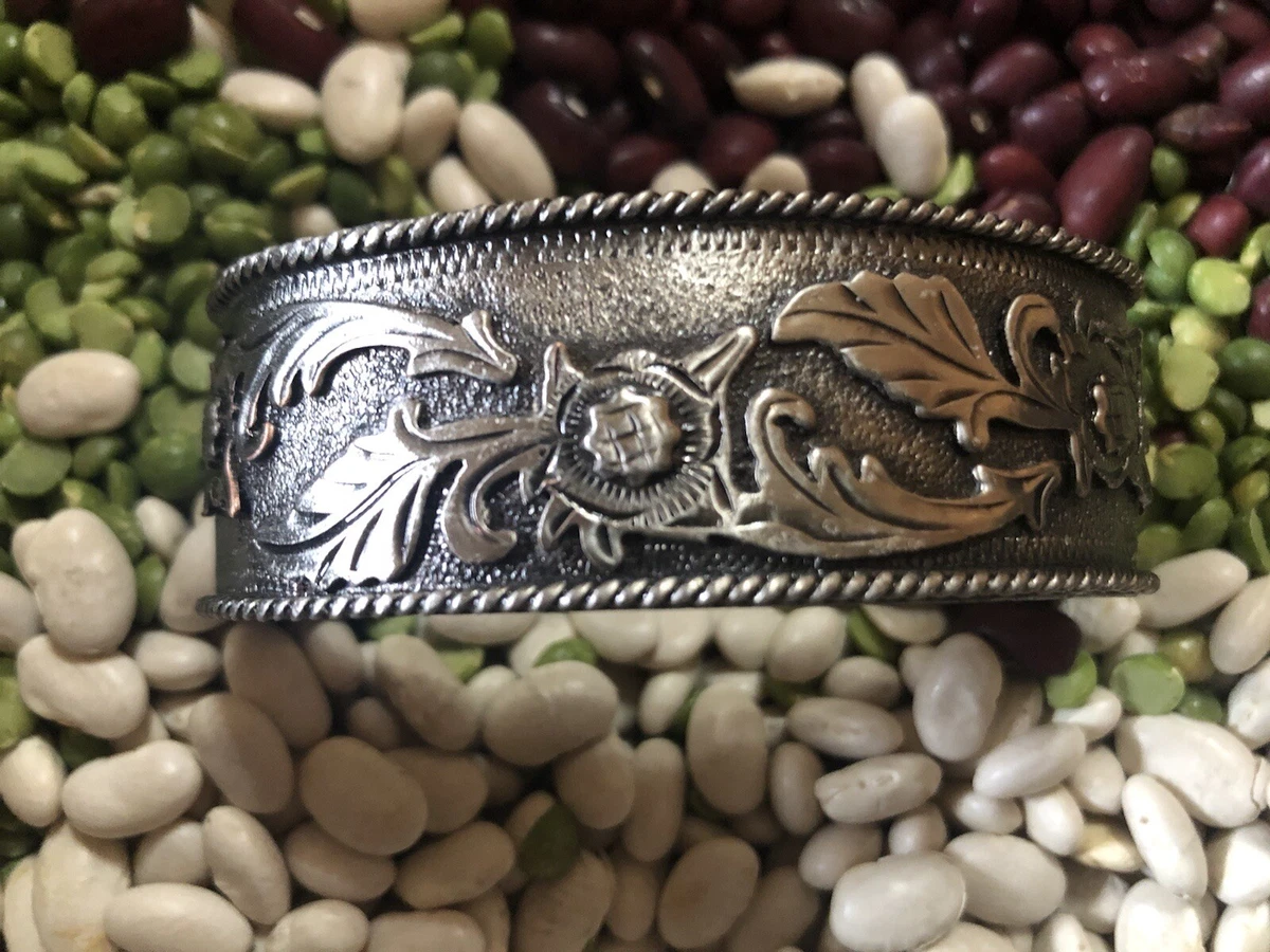 Western silver cuff bracelet discount