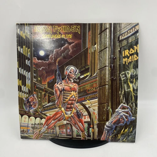 IRON MAIDEN Somewhere In Time Early Press 1st 1986 VG+/VG+