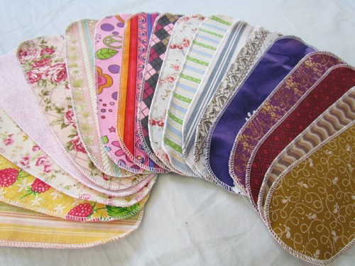 Reusable Cloth Menstrual Pad Panty Liner Pack 20 ~LONG~ - Picture 6 of 6