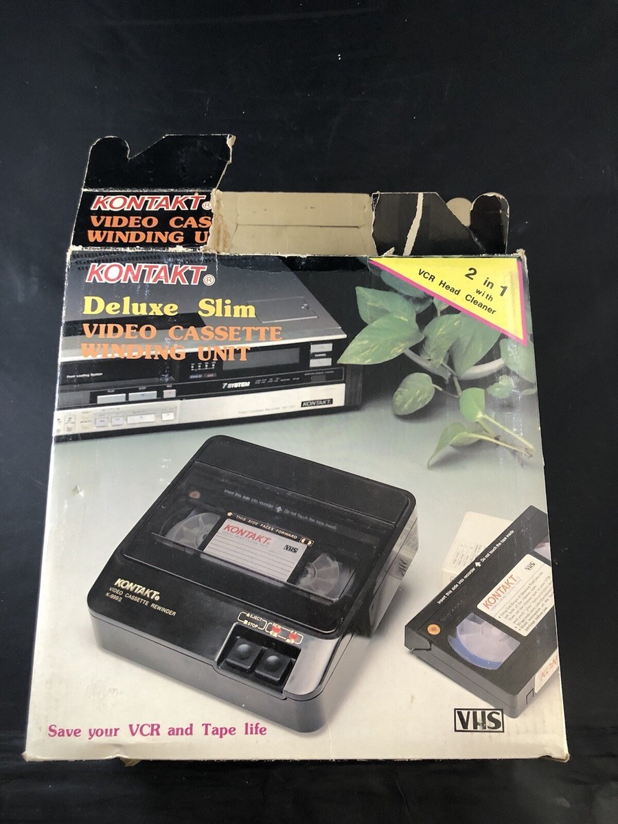 Kontakt Deluxe Slim Video Cassette Winding Unit VHS Untested Kontakt Deluxe Slim Video Cassette Winding Unit VHS Untested