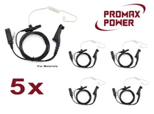 5x PTT 2-Wire Acoustic PTT Earpiece for Motorola Radios APX900 XPR7550e XPR7580