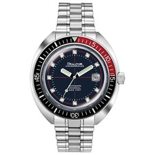 Bulova Men's Automatic Devil Diver Oceanographer Black and Red 44mm Watch 98B320