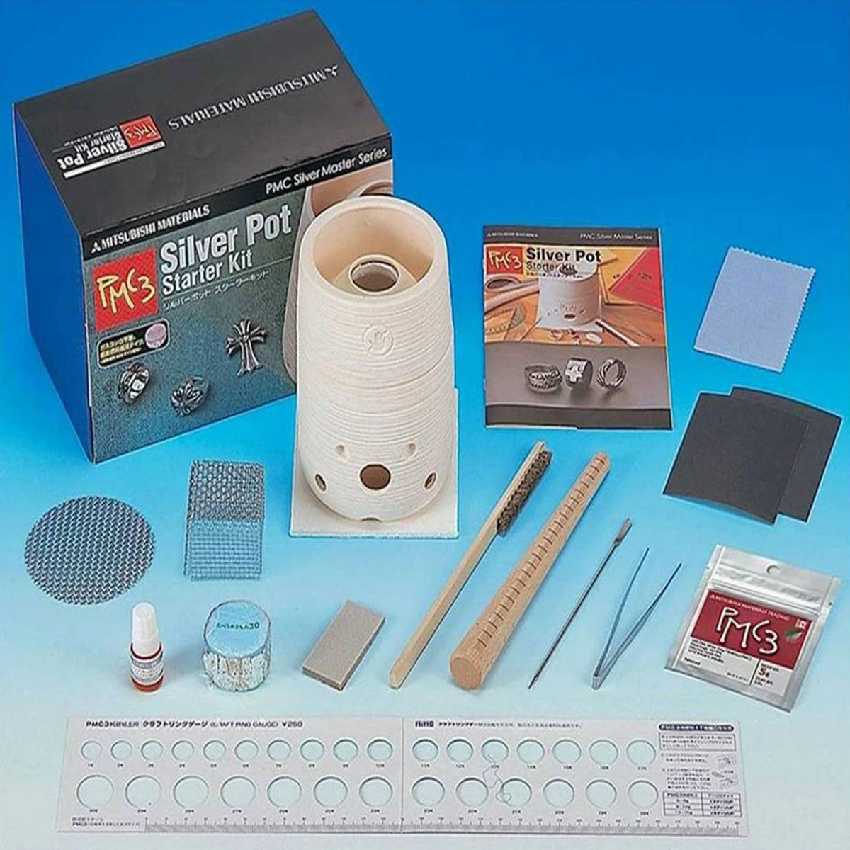 PMC Precious Metal Clay Jewelry Silver Mini Pot Starter Kit, with Tools &  Instructions, for Making Silver Rings and Pendants