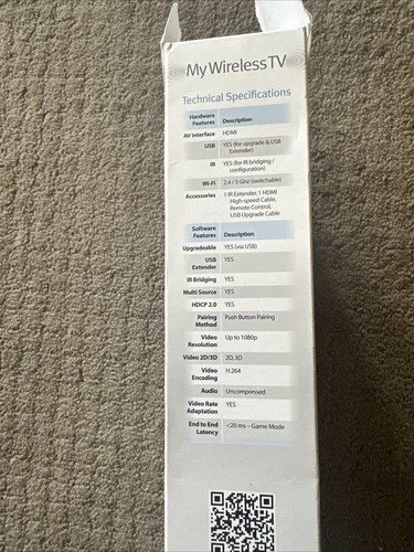 Actiontec My Wireless TV MWTV200R Receiver W/ Remote Control -Open Box - Picture 2 of 4
