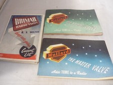 2 x Mullard The Master Valve Booklets & Brimar Radio Valves Current List Folding