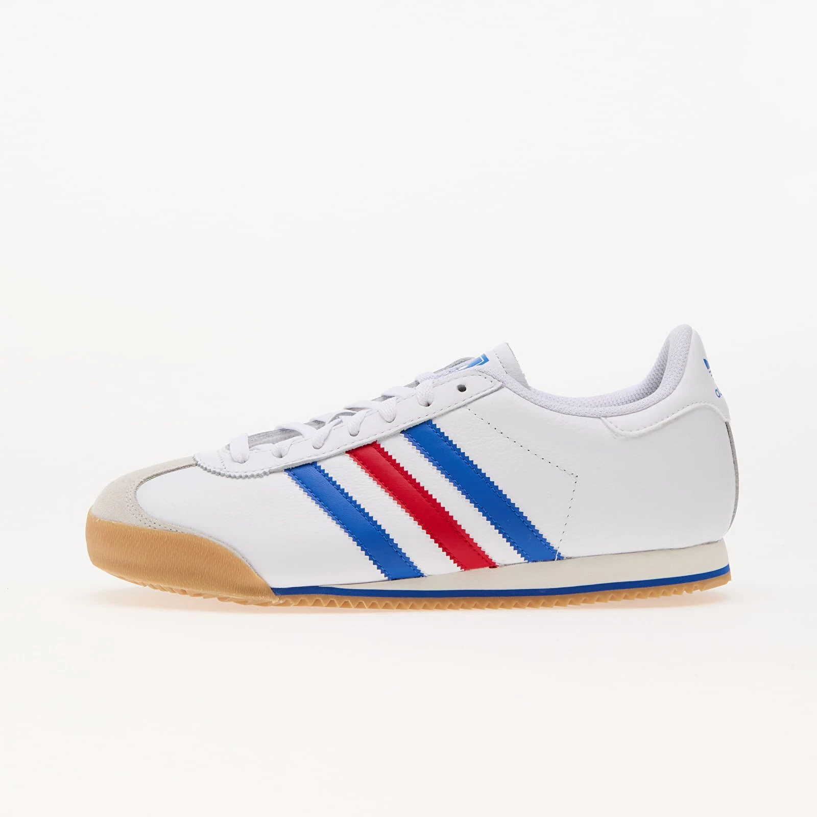 adidas Mens Kick K74 Shoes in White / Blue and Scarlet Trainers UK 8