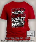 Blood Makes You Family  Sneaker Tee Shirt To Match Jordan 4 White Cement Shoes