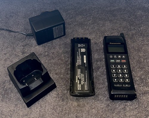 Téléphone portable analogique vintage Panasonic série J EB-KJ3650 en boîte avec chargeur - Photo 5/7