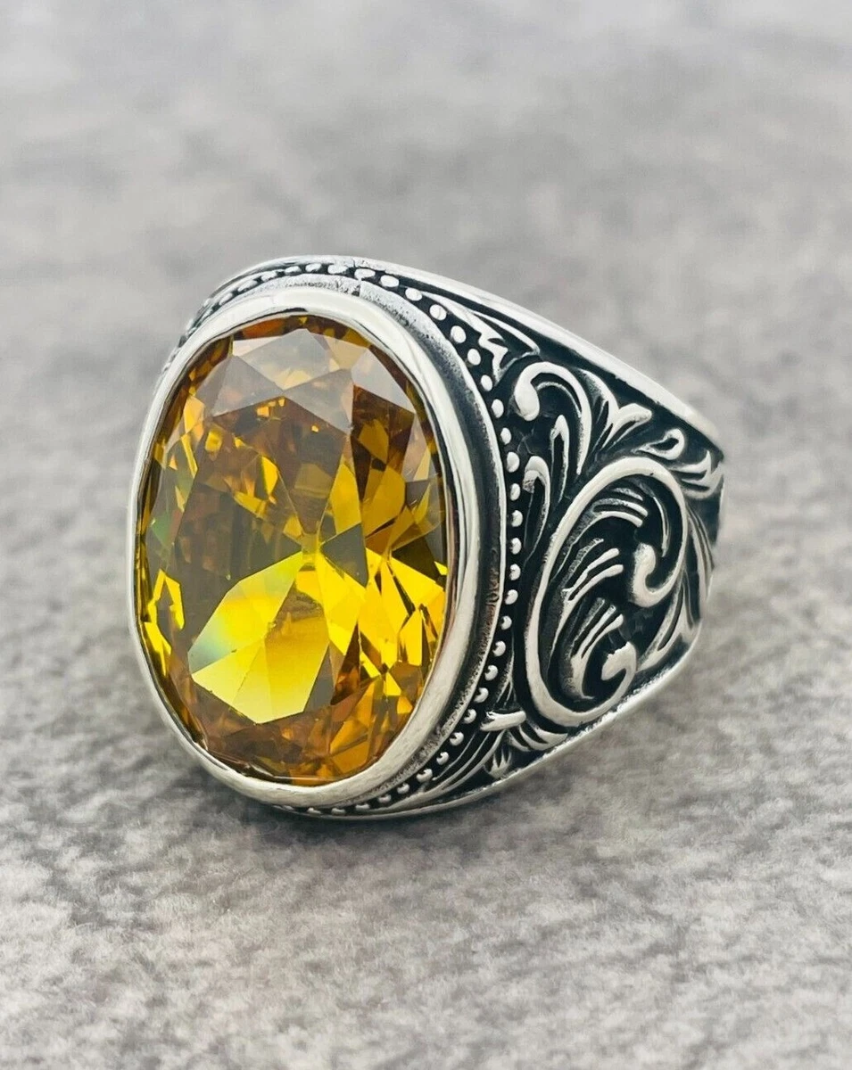 Citrine Ring with Diamonds: A Fusion of Radiance and Elegance - Living By  Example