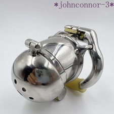 Ergonomic Stainless Steel Stealth Lock Male Chastity Cage Device Lock Ring