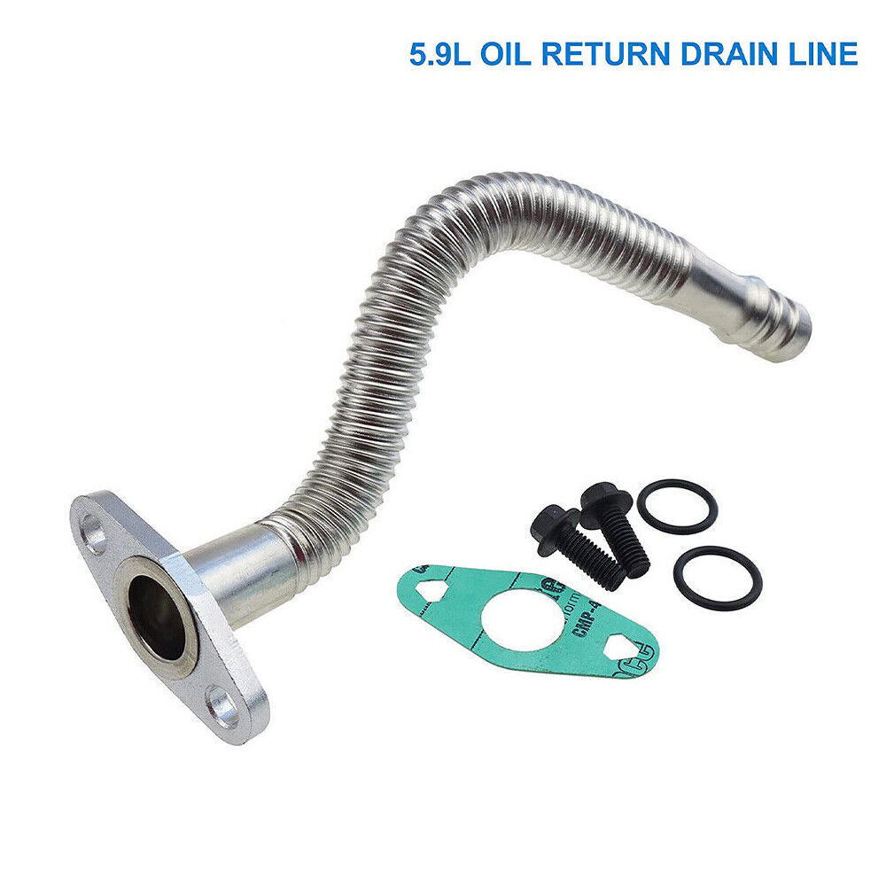 Turbo Oil Return Drain Line Tube For Dodge Cummins 5.9L Diesel 3970875