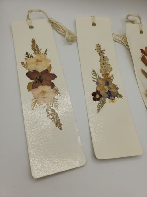 3 Bookmarks Floral 1983 Streamlined Collection TasselVintage 1 Needs Repair b121