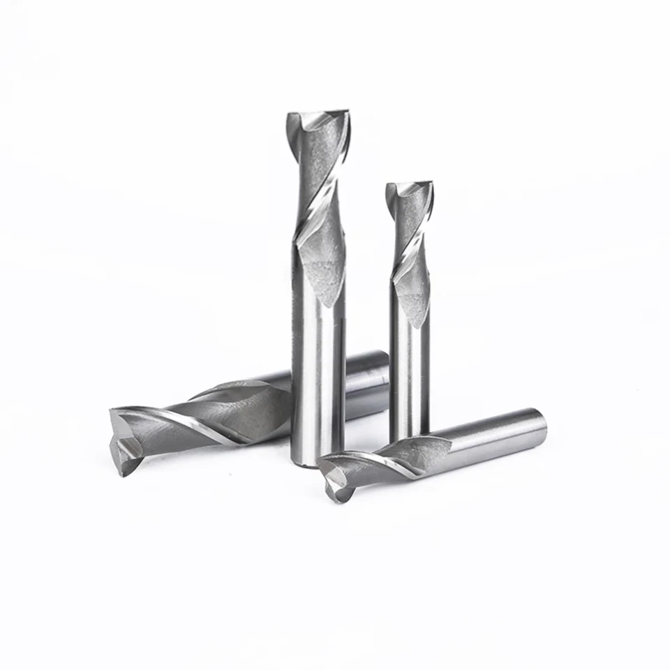 Free Shipping 1mm - 36mm 2 Flute HSS & Aluminium End Mill Cutter CNC Bit 2pc 5pc - Image 2 of 4