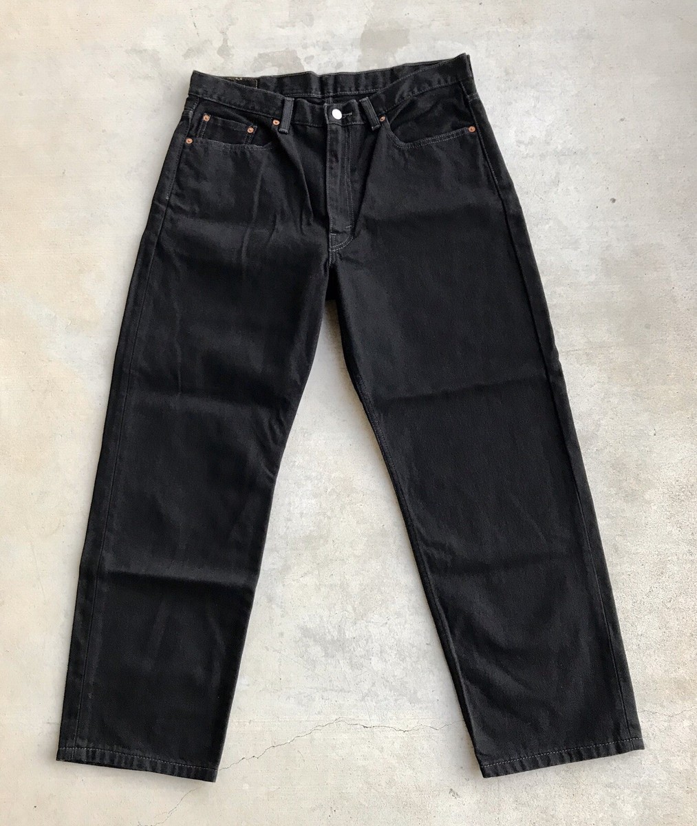 LEVI'S 550 Men's Deep Black Denim Jeans Size 38x30 100% Cotton LEVI'S 550 Men's Deep Black Denim Jeans Size 38x30 100% Cotton