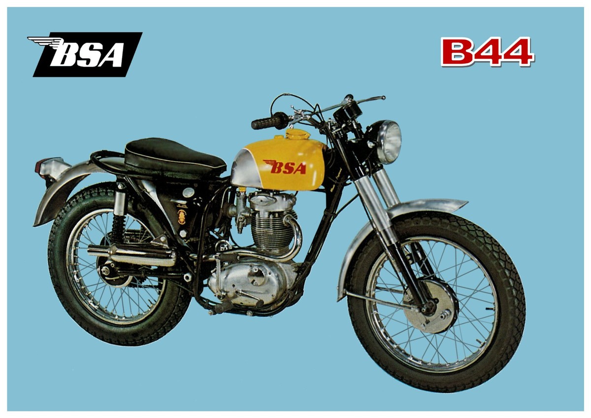 BSA Poster B44 Victor Special Enduro 1966 1960s Suitable to Frame