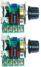 2 Pcs AC Motor Speed Controller 110V 120V 220V to 50-220V PWM 25A 2000W Compa...