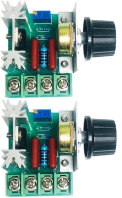 2 Pcs AC Motor Speed Controller 110V 120V 220V to 50-220V PWM 25A 2000W Compa...