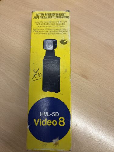 Sony HVL-5D Battery Powered Video Light For Video 8 Camcorder vintage UK excelle - Afbeelding 1 van 6