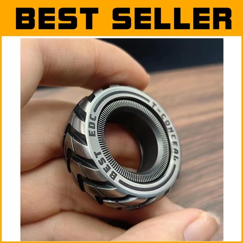 Adjustable Haptic Fidget Rings - Portable Stress Relief for Adults with ADHD