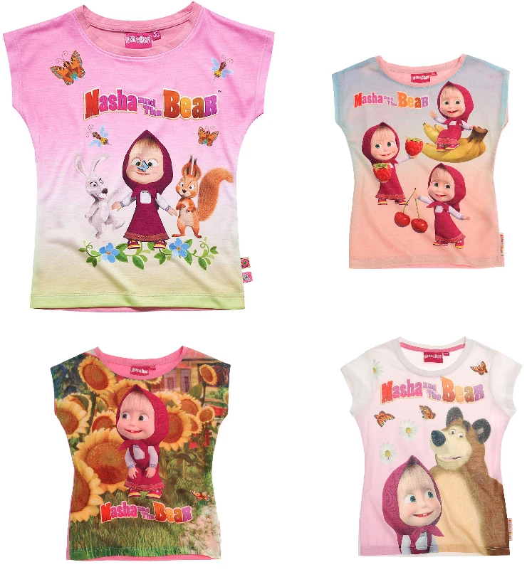 Mascha und der Bär Masha Bear T-Shirt Shirt Top kurzarm - Bild 1 von 1