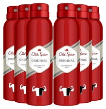 Old Spice Antiperspiran Deodorant Body Spray, Original Scent 5.1 oz. (Pack Of 6)