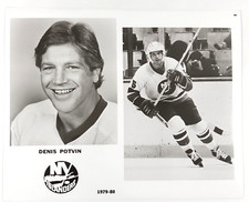 1979-80 NY Islanders New York Denis Potvin #5 Hockey NHL Vintage Promo Photo