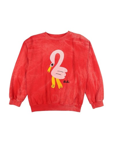 Bobo Choses Flamingo print 100% Organic Cotton Sweatshirt Top size 8-9 Years
