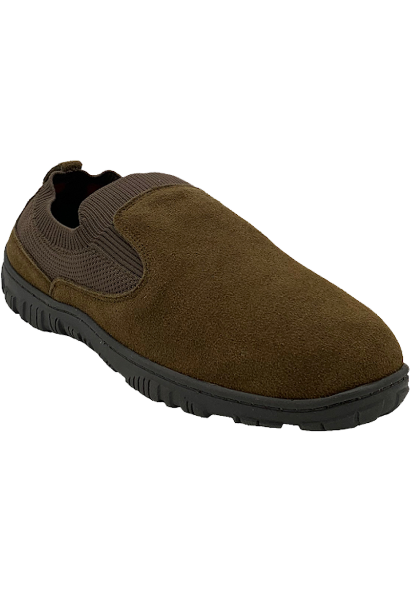 Clarks Men\'s Suede Flannel-Lined Slippers Sage - Medium Amazon.com | Clarks Men main image 3