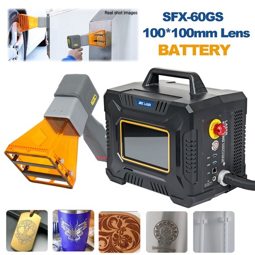 SFX 60W Portable Laser Engraver Handheld Metal Marker with 100mm Lens & Battery - Picture 1 of 13