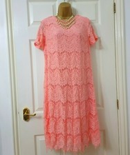 JOANNA HOPE GORGEOUS PINK LACE EVENING PARTY OCCASION DRESS SIZE 14