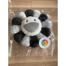 Takashi Murakami Grey Black Flower Cushion Pillow 30cm Complexcon authentic