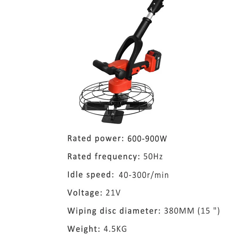 21V Cement Trowel Concrete Floor Electric Sander Floor Trowel Calender Grinding - Image 3 of 4