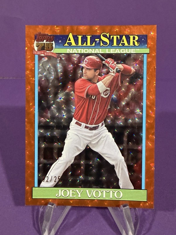 2026 Topps Series 2 Joey Votto Orange Crackleboard Foil All Star /25