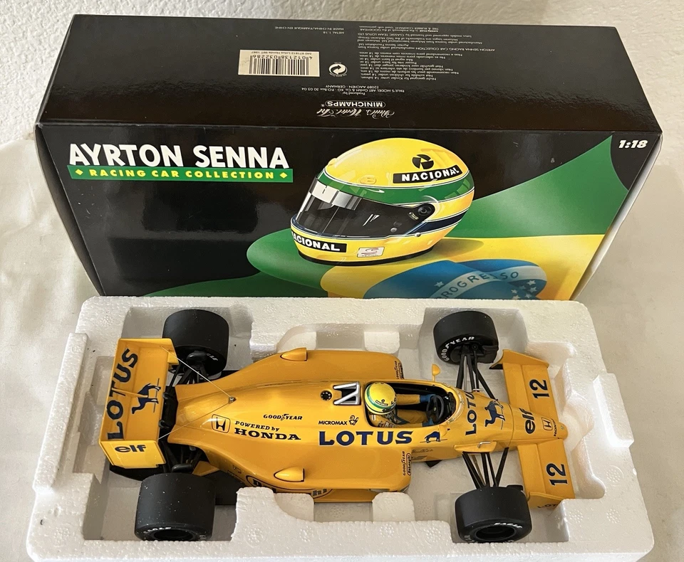 1:18 Minichamps Lotus Honda 99T 1987 Aryton Senna, Camel - Image 4 of 4