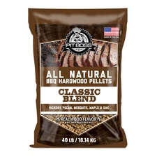 Pit Boss 100% All-Natural Hardwood Classic BBQ Grilling Pellets,40 Pound Bag