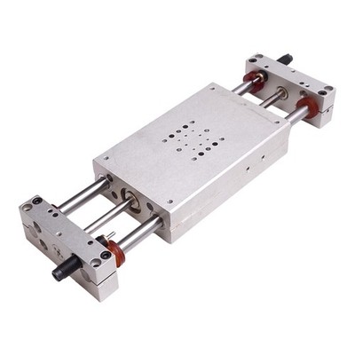 Destaco DLB-12-L-B-4 Pneumatic Linear Base Slide, 12mm Bore, 4in Stroke, 145psi