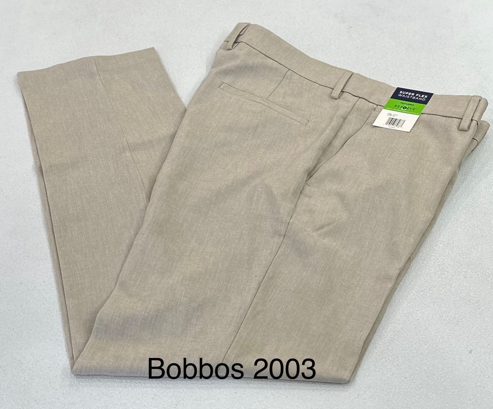 Pantaloni Eleganti Kenneth Cole REACTION Uomo – Modern Fit, Tasche Piatte – Taglia 32W X 29L, Nero