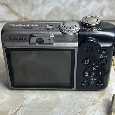 Canon PowerShot A1000IS Pocket Digital Camera PC1309 FOR PARTS or