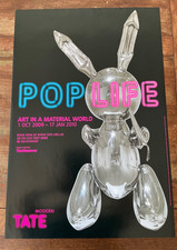Jeff Koons Ballon Rabbit Tate Modern Pop Life Vintage Exhibition Poster 2009 Art