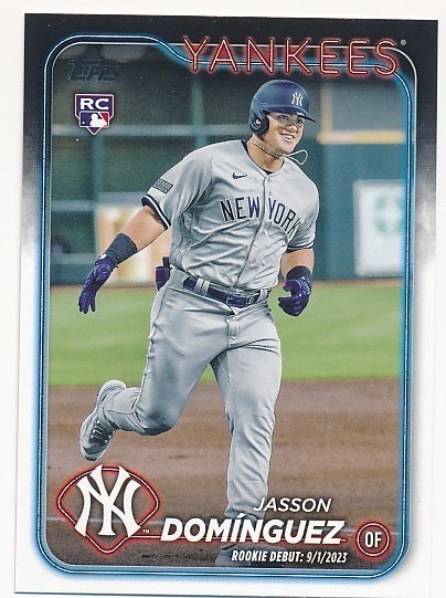 JASSON DOMINGUEZ 2024 TOPPS #US175 UPDATE RC ROOKIE NEW YORK YANKEES MINT B
