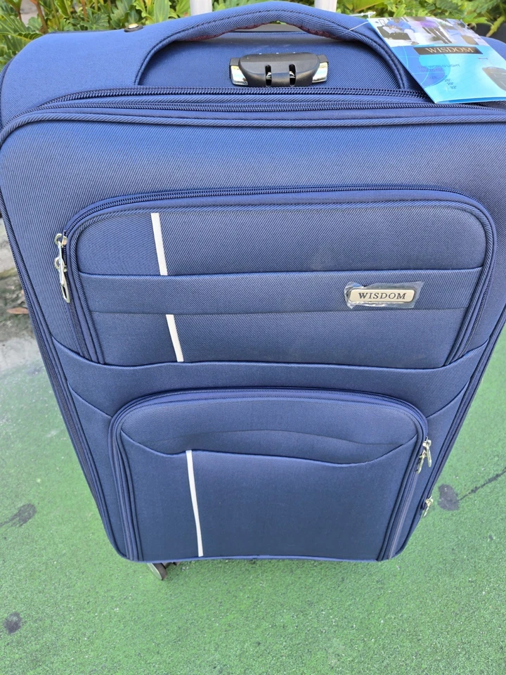 travel suitcase  29" Blue 8  with wheels Spinner Combination Lock Extra... - Image 3 of 4