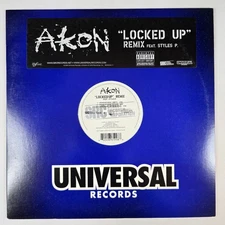 Akon - Locked Up Remix 12" Record 2004 Universal Records Hip-Hop 33 RPM