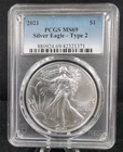 2021 $1 Type 2 American Silver Eagle PCGS MS69 #6578