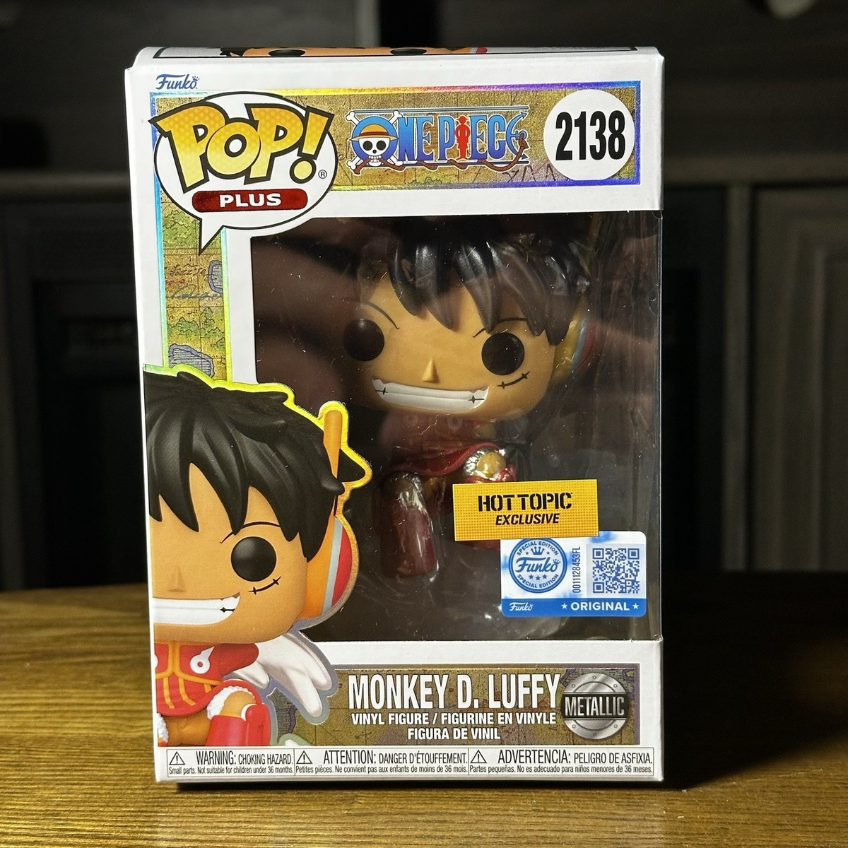 デュフィ タイトル不明 One Piece Funko Pop Monkey D Luffy 2138 Metallic Hot Topic