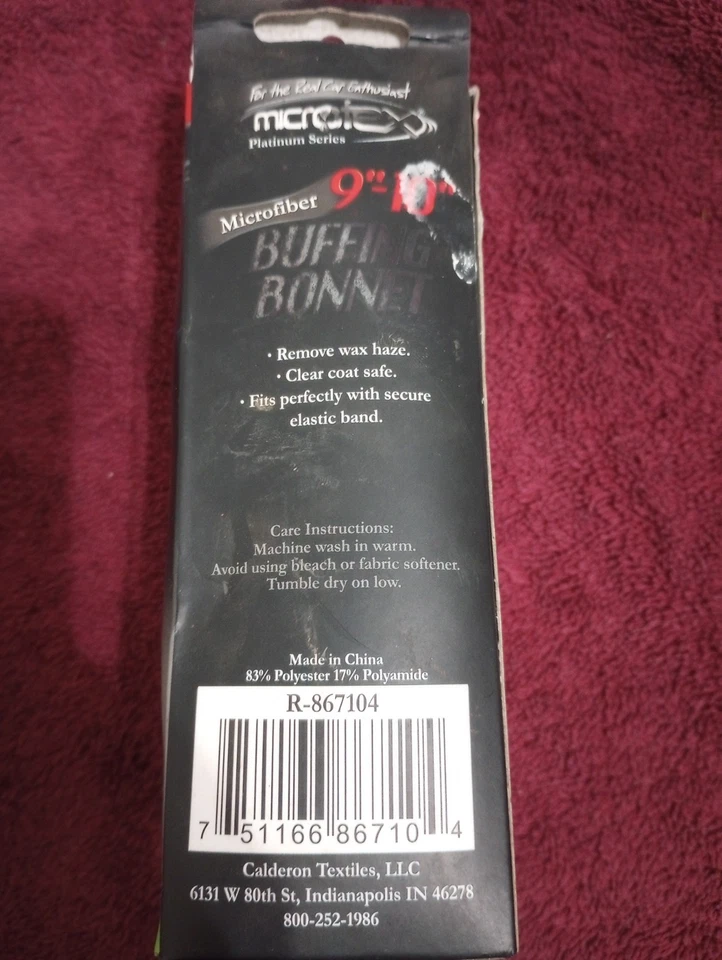 Almohadillas pulidoras MICROTEX Microfibra Serie Platinum Capó 9"- 10" Foto 3 de 4