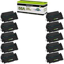 GREENCYCLE 10PK CE255A Toner Cartridge Fits For HP LaserJet P3010 P3015 P3015dn